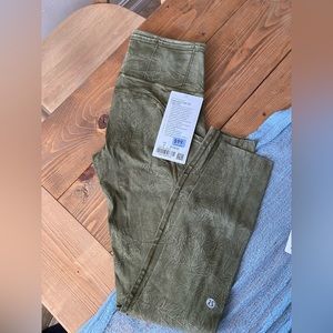 Lululemon Fast and Free Tights 25” Ice Dye